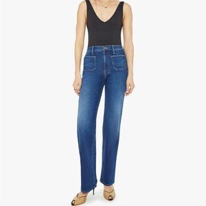 NEVER BEEN WORN MOTHER Denim Patch Pocket Rambler Zip Sneak